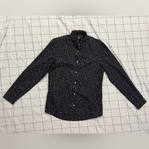 H&M Multicolored Print Dress Shirt. Size Medium- Slim Fit.